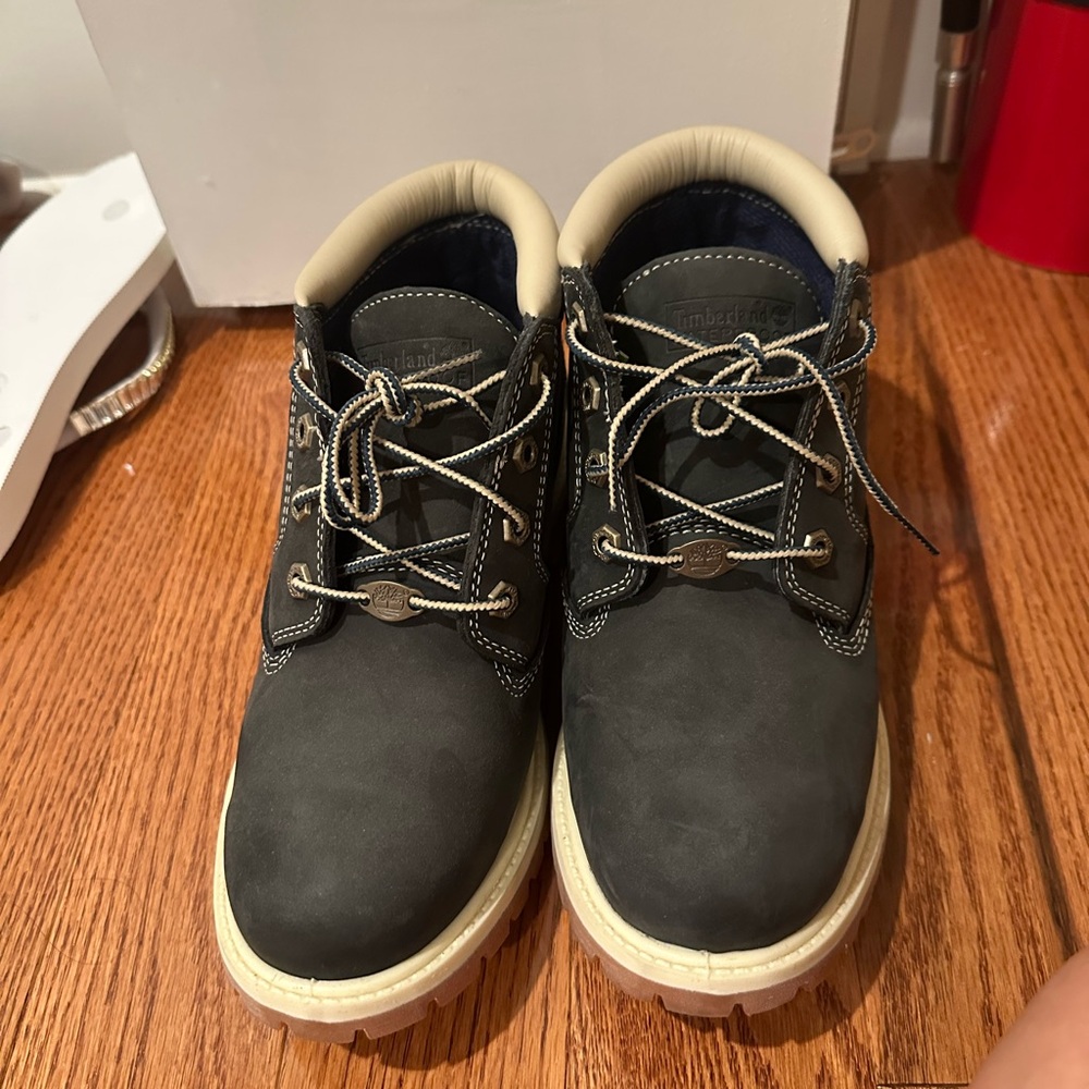 Timberland Women's Charcoal and Cream Boots